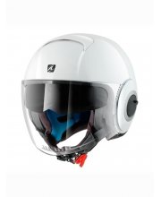 Shark Nano Blank White Motorcycle Helmet at JTS Biker Clothing 